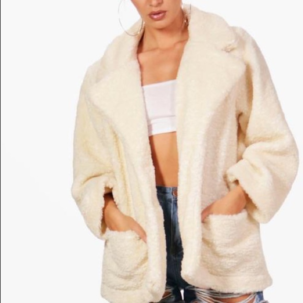 Boohoo Teddy Coat